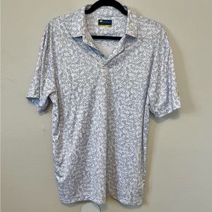 Jack Nicklaus Leaf Print Golf Shirt